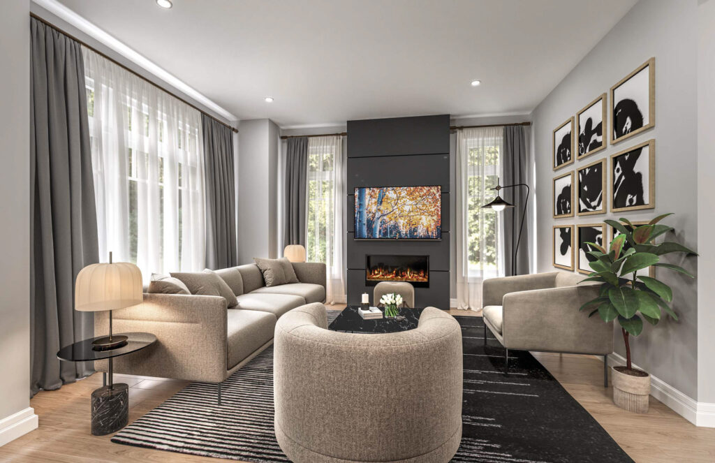 Drop a model home / elevation rendering